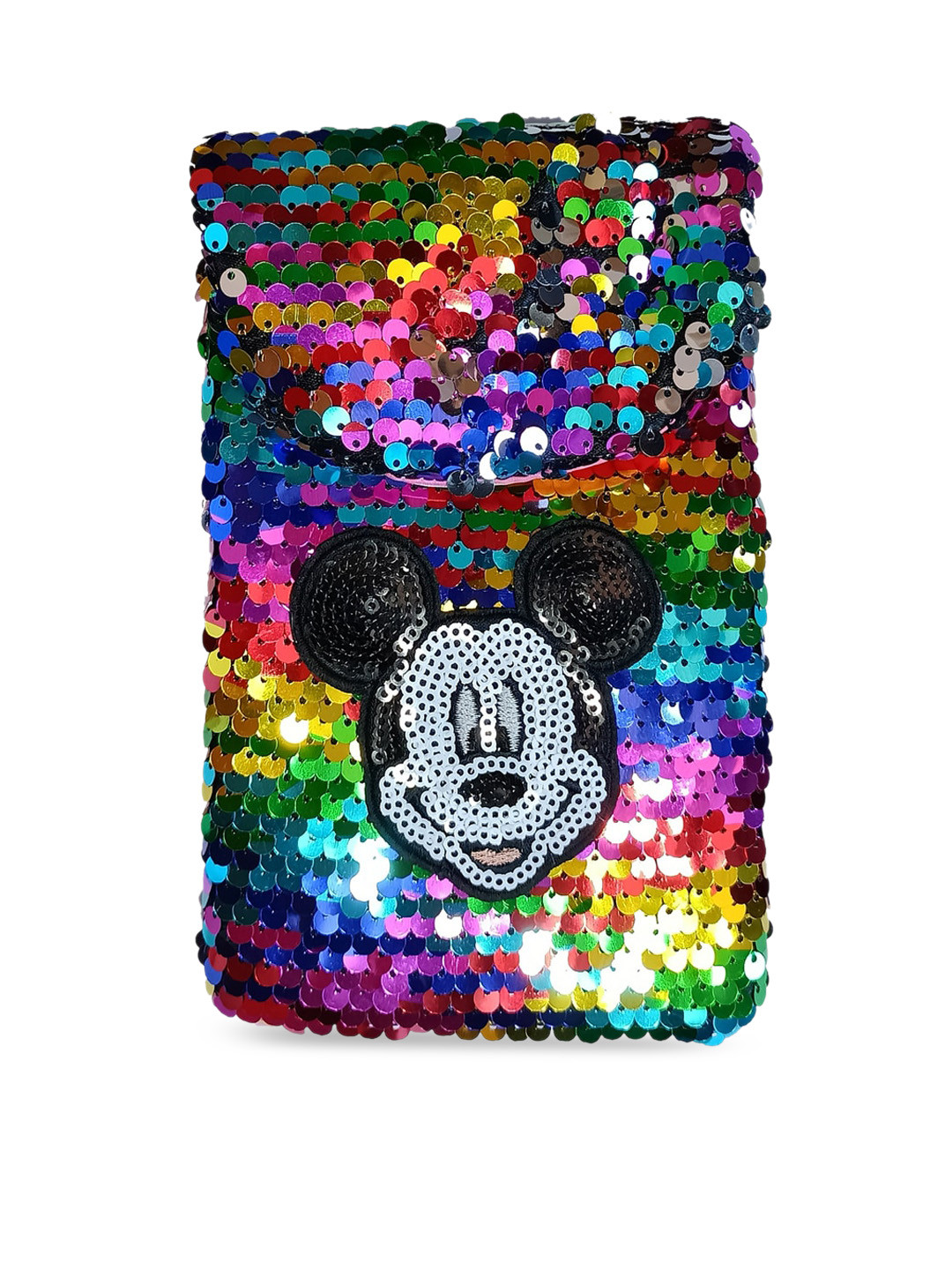 

IMARS Multicoloured Embellished Mickey Mouse Swagger Sling Bag, Multi