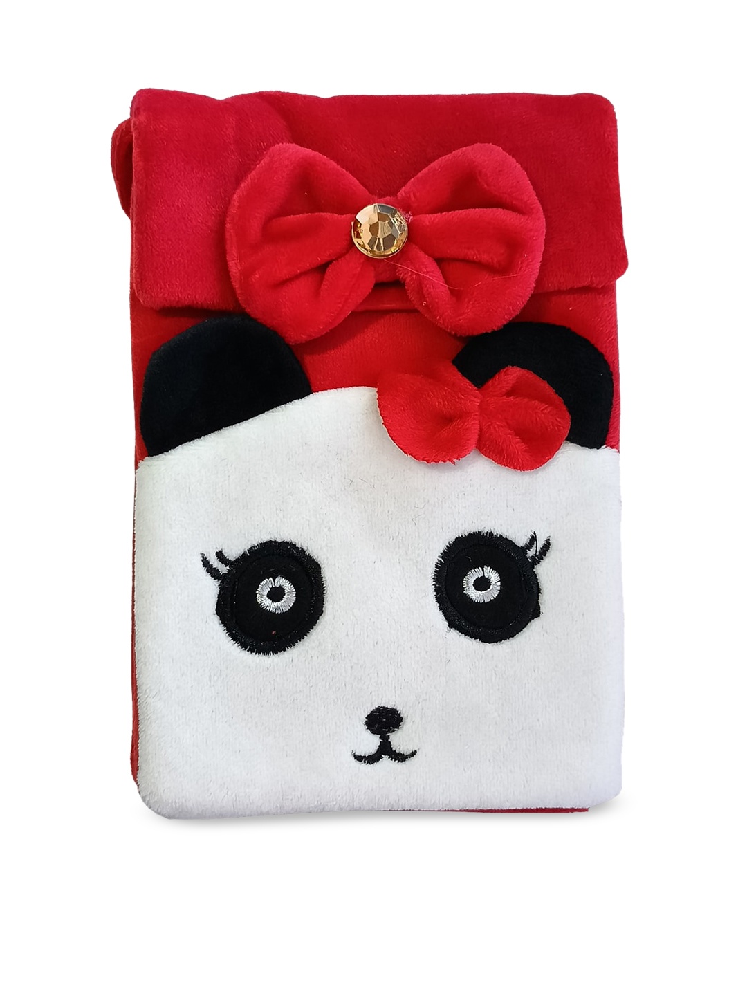 

IMARS Colourblocked Swagger Sling Bag with Bow Detail, Red