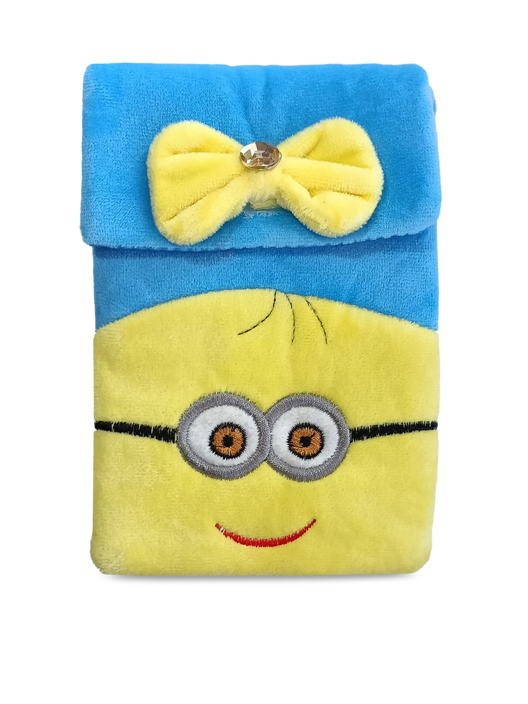 

IMARS Yellow Structured Minion Tote Bag with Bow Detail