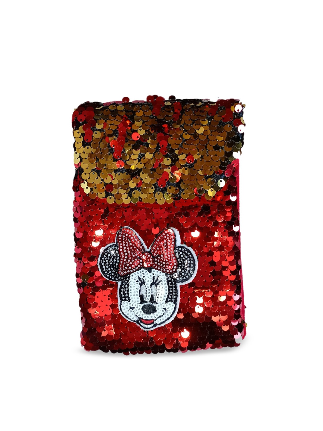 

IMARS Red Embellished Mickey Mouse Sling Bag
