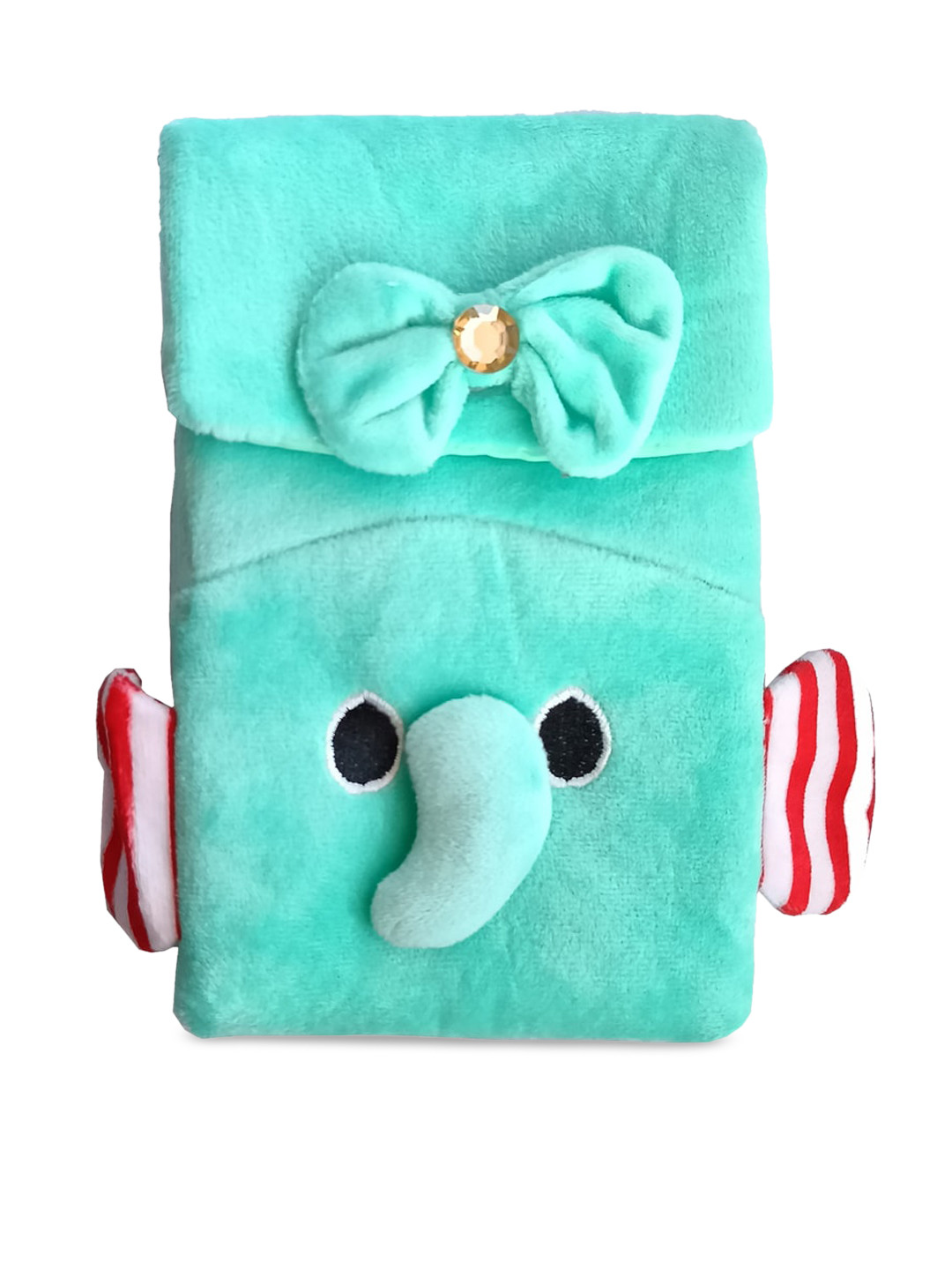 

IMARS Girls Green Self Design Sling Bag with Bow Detail
