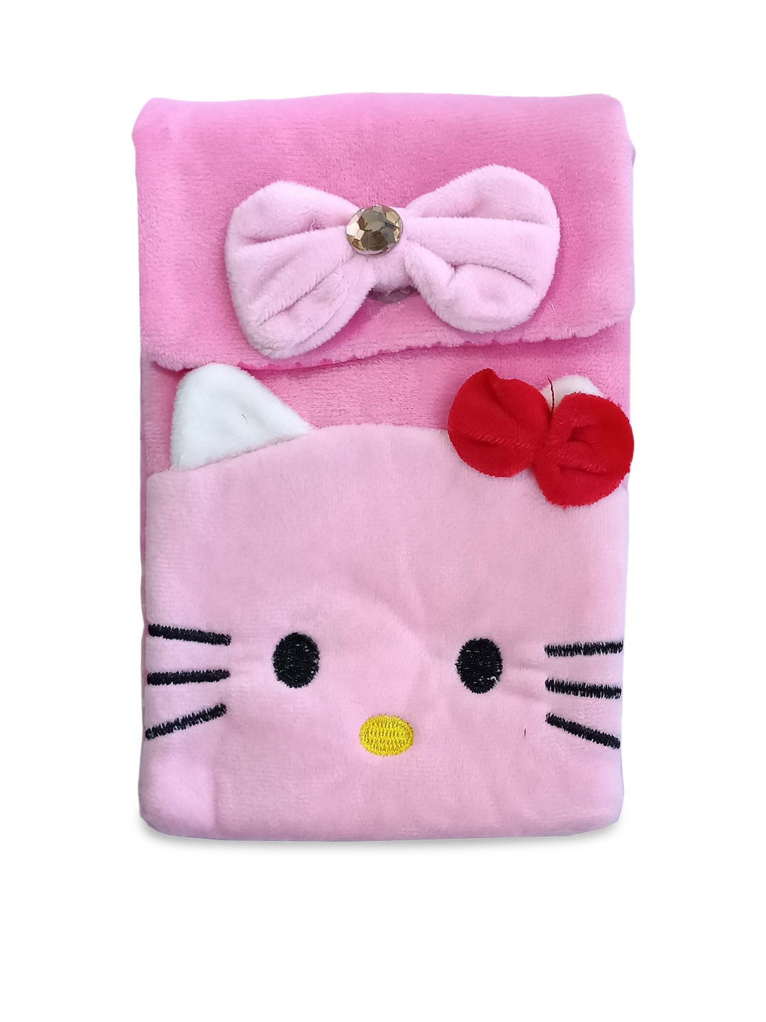 

IMARS Pink Structured Kitty Sling Bag with Bow Detail