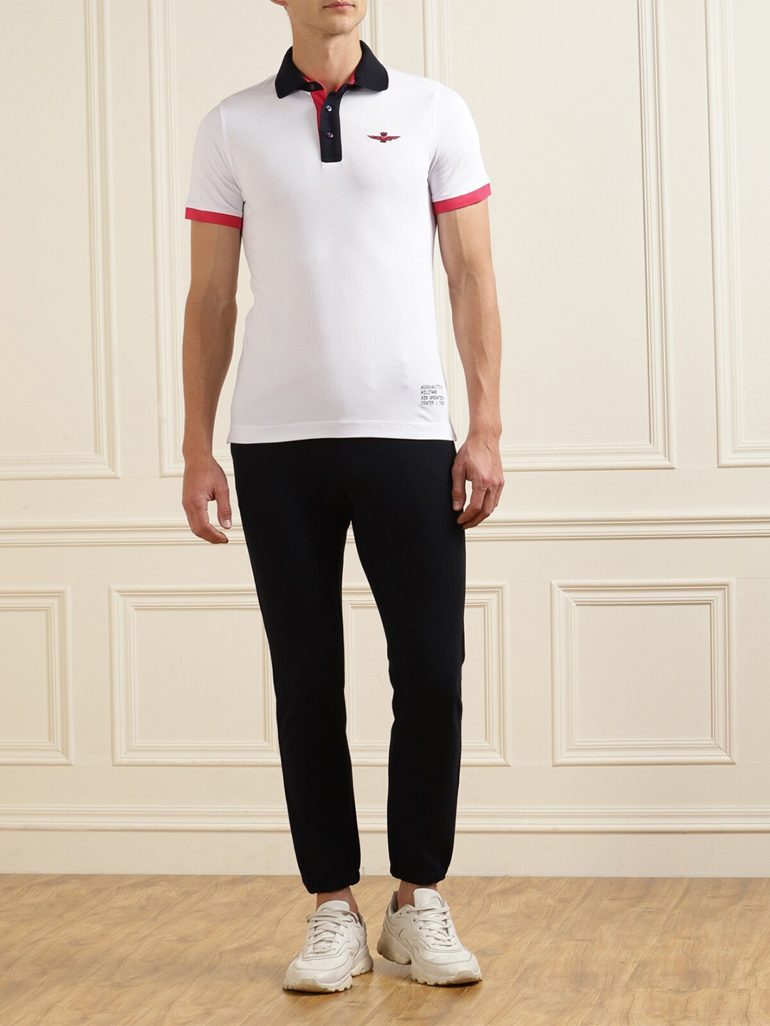 

Ted Baker Men Grey Henley Neck Raw Edge T-shirt