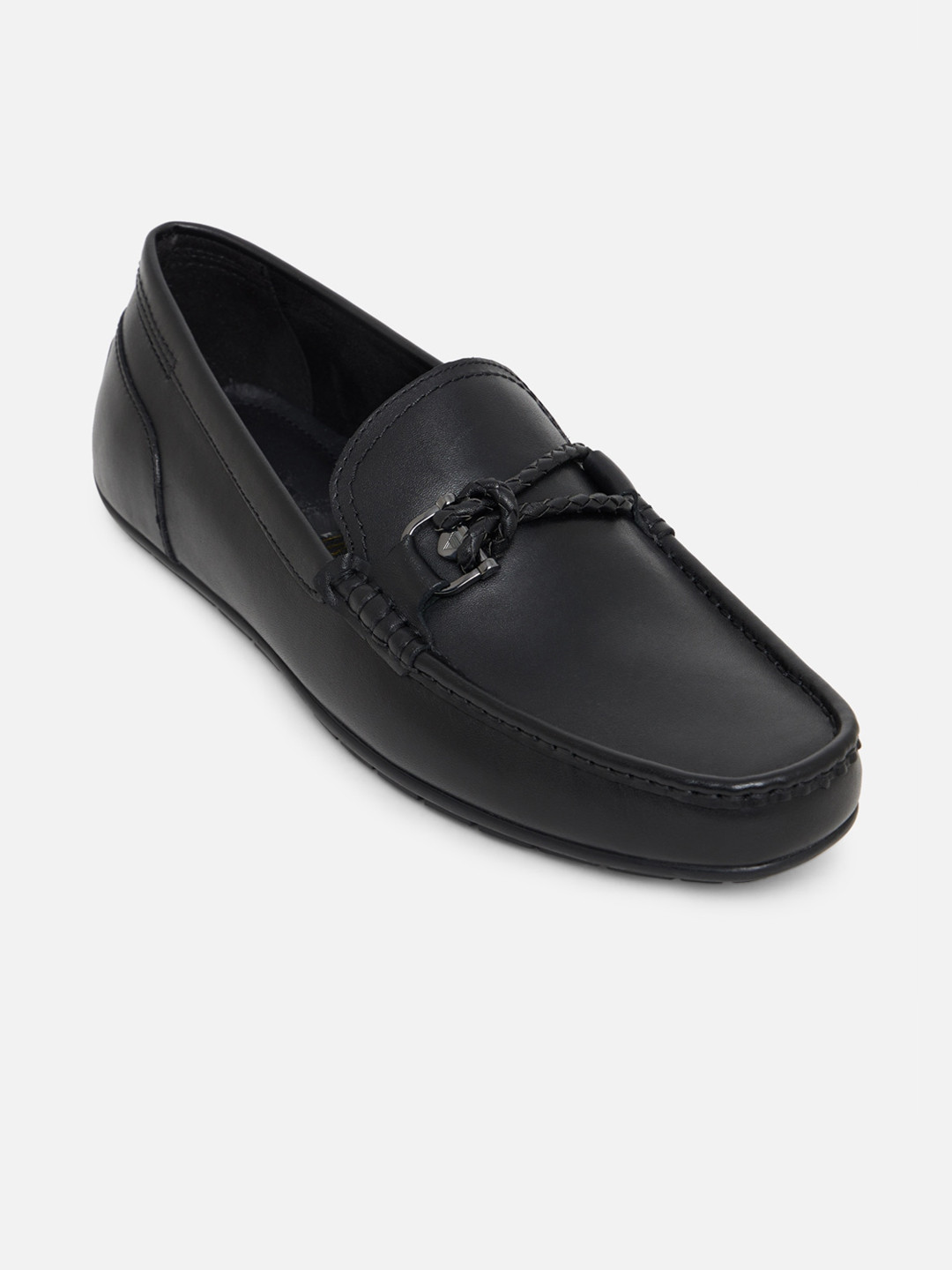 

ALDO Men Black Leather Loafers