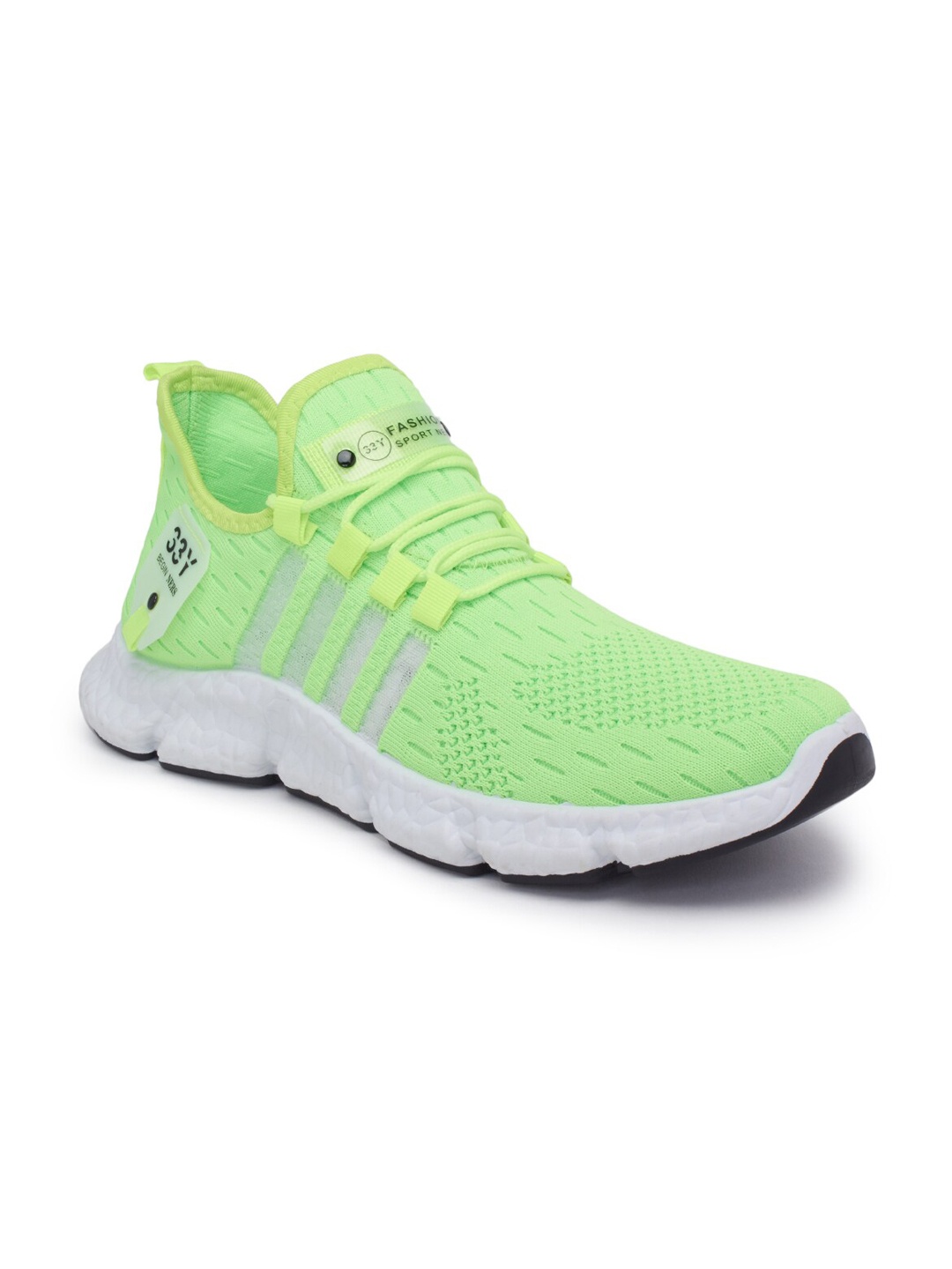 

REVS Men Green Knitted Sneakers