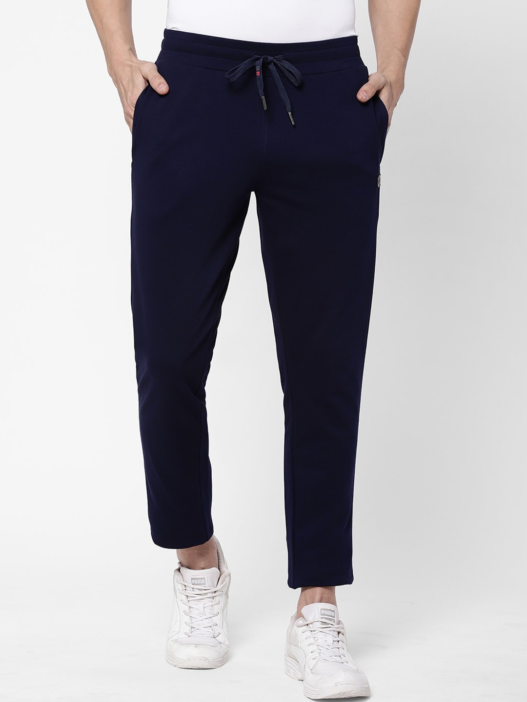 

Sweet Dreams Men Navy Blue Solid Track Pant