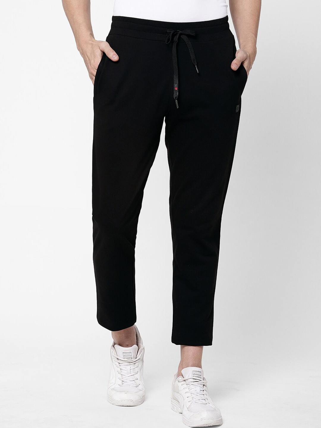 

Sweet Dreams Men Black Solid Regular Fit Track Pants