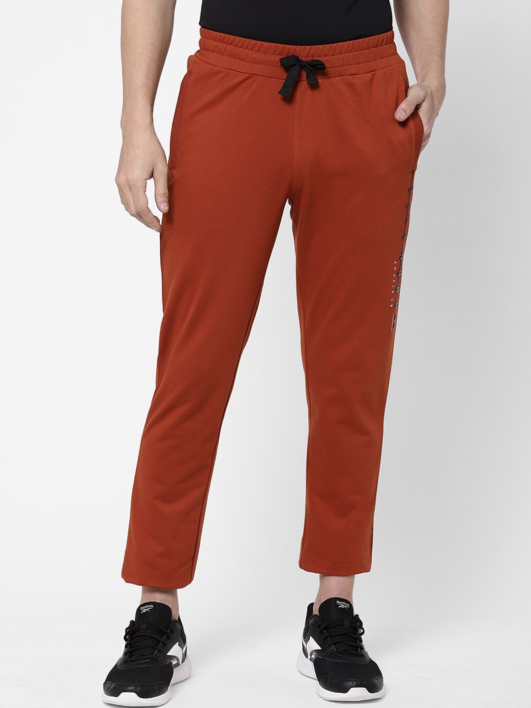 

Sweet Dreams Men Rust-coloured Solid Track Pants