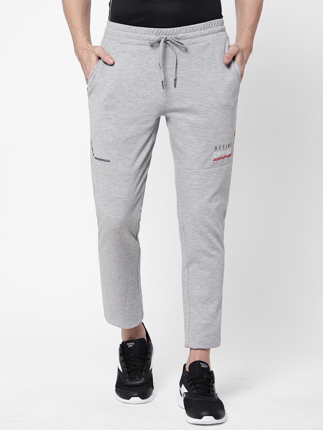 

Sweet Dreams Men Grey Melange Solid Track Pants