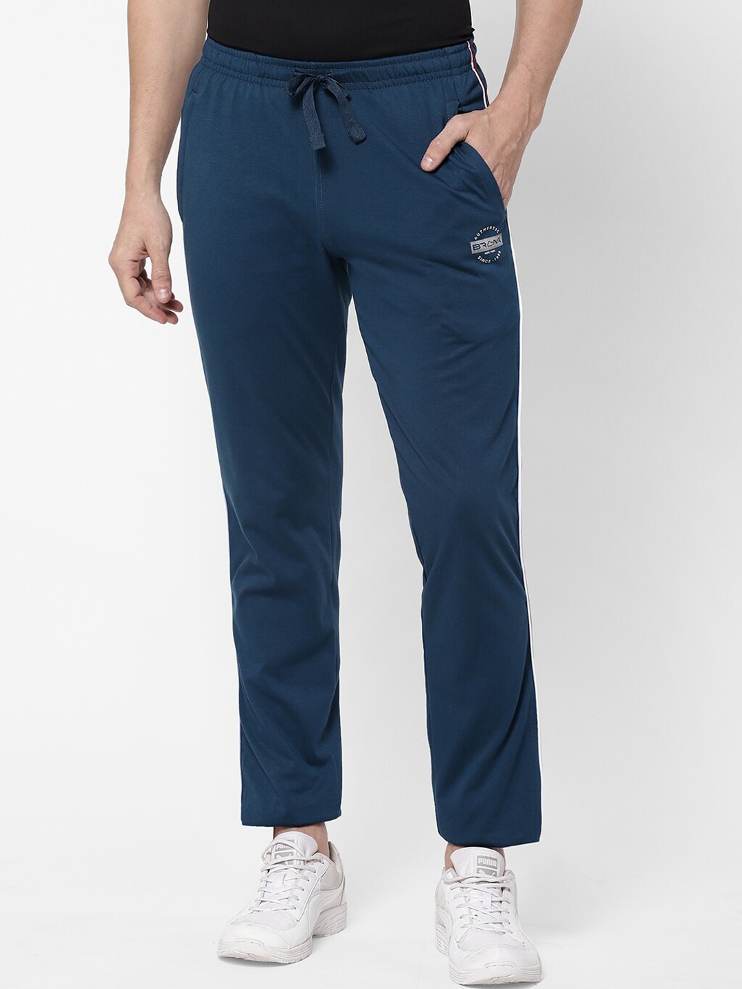 

Sweet Dreams Men Navy Blue Solid Regular Fit Track Pants