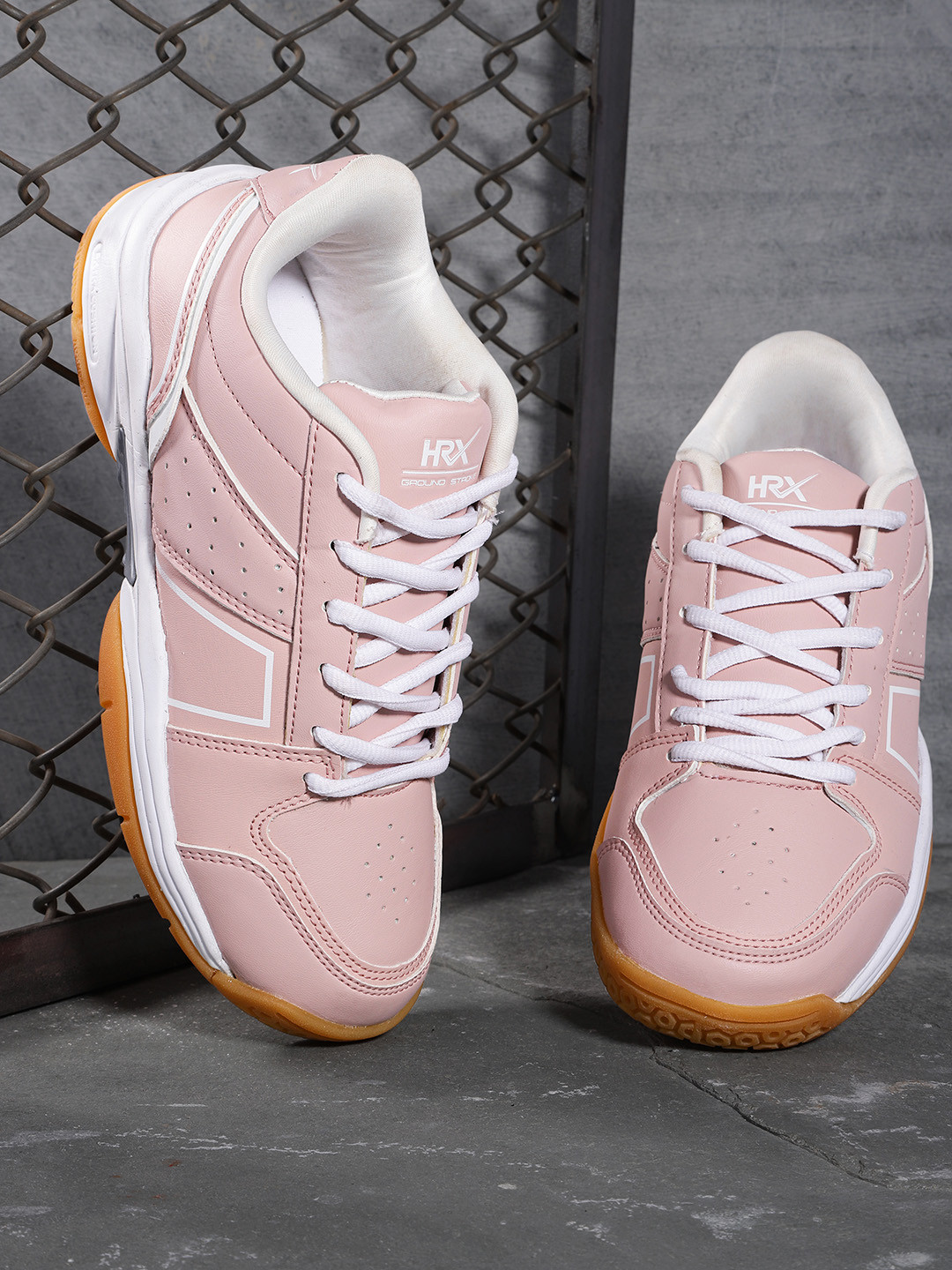 

HRX by Hrithik Roshan Women Pink Racquet Sports Non Marking Court Shoes