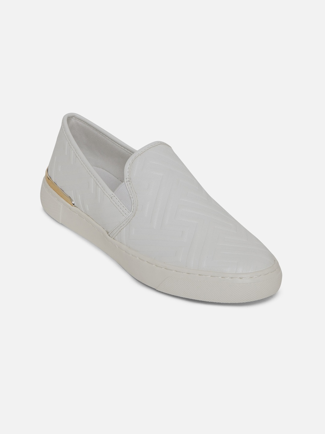 

ALDO Women White Printed Slip-On Sneakers