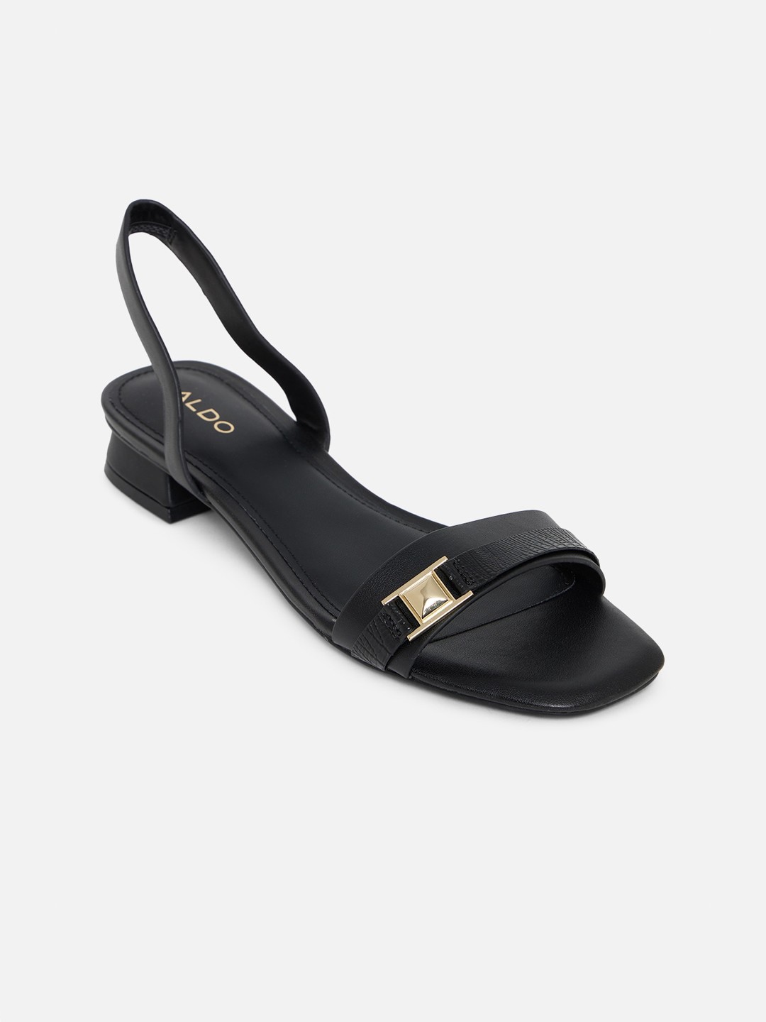 

ALDO Black Solid Block Heels