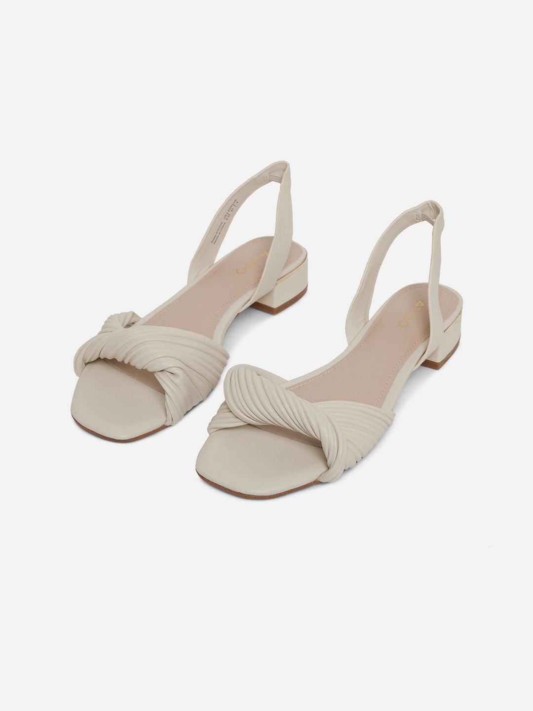 

ALDO White Block Sandals