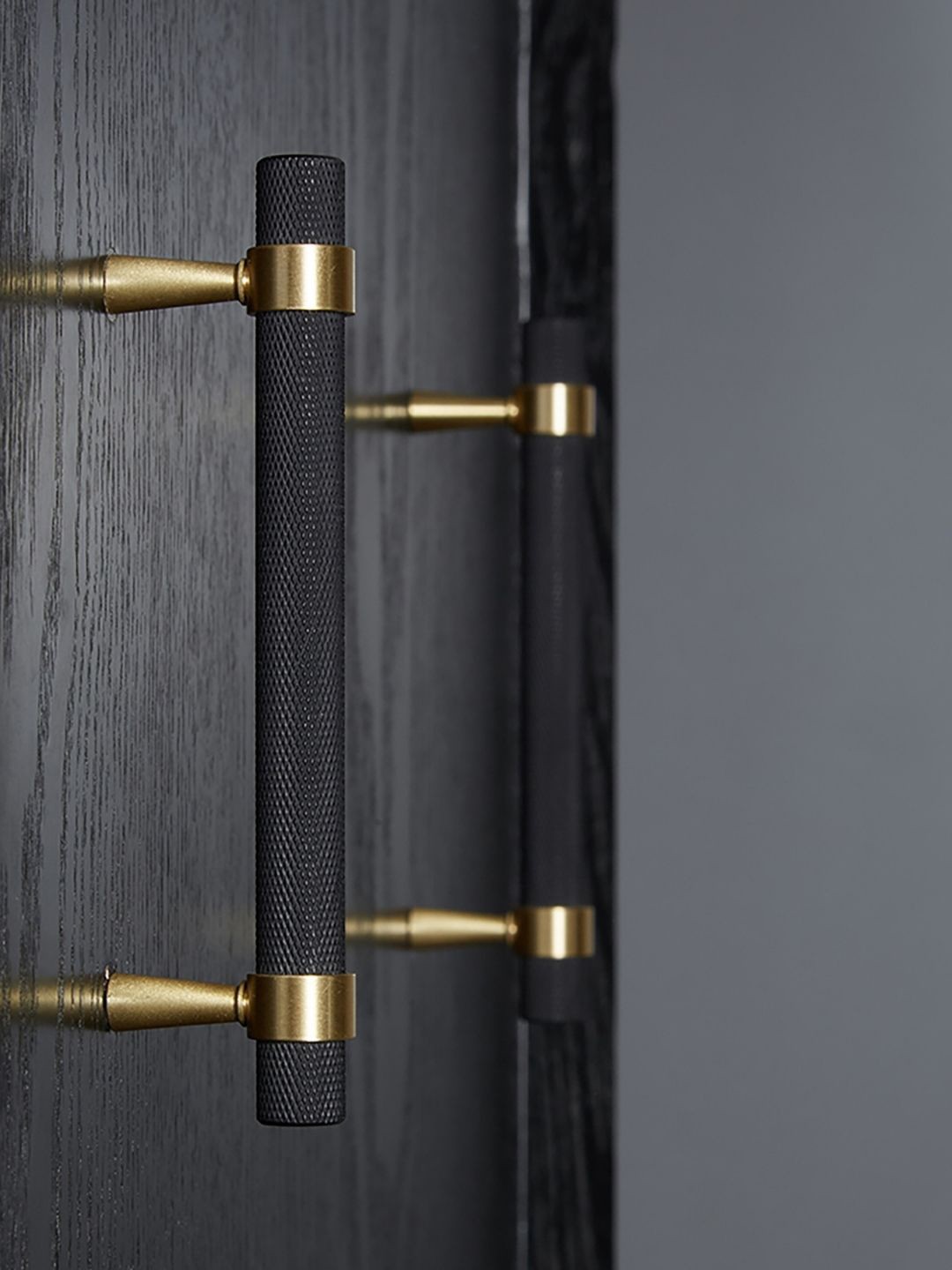 

MANTARA Black & Gold-Toned Solid Brass Door Knob