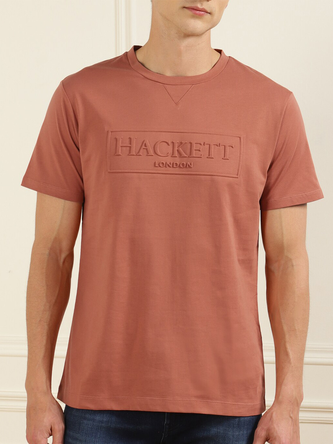 

HACKETT LONDON Men Brown Typography Printed T-shirt