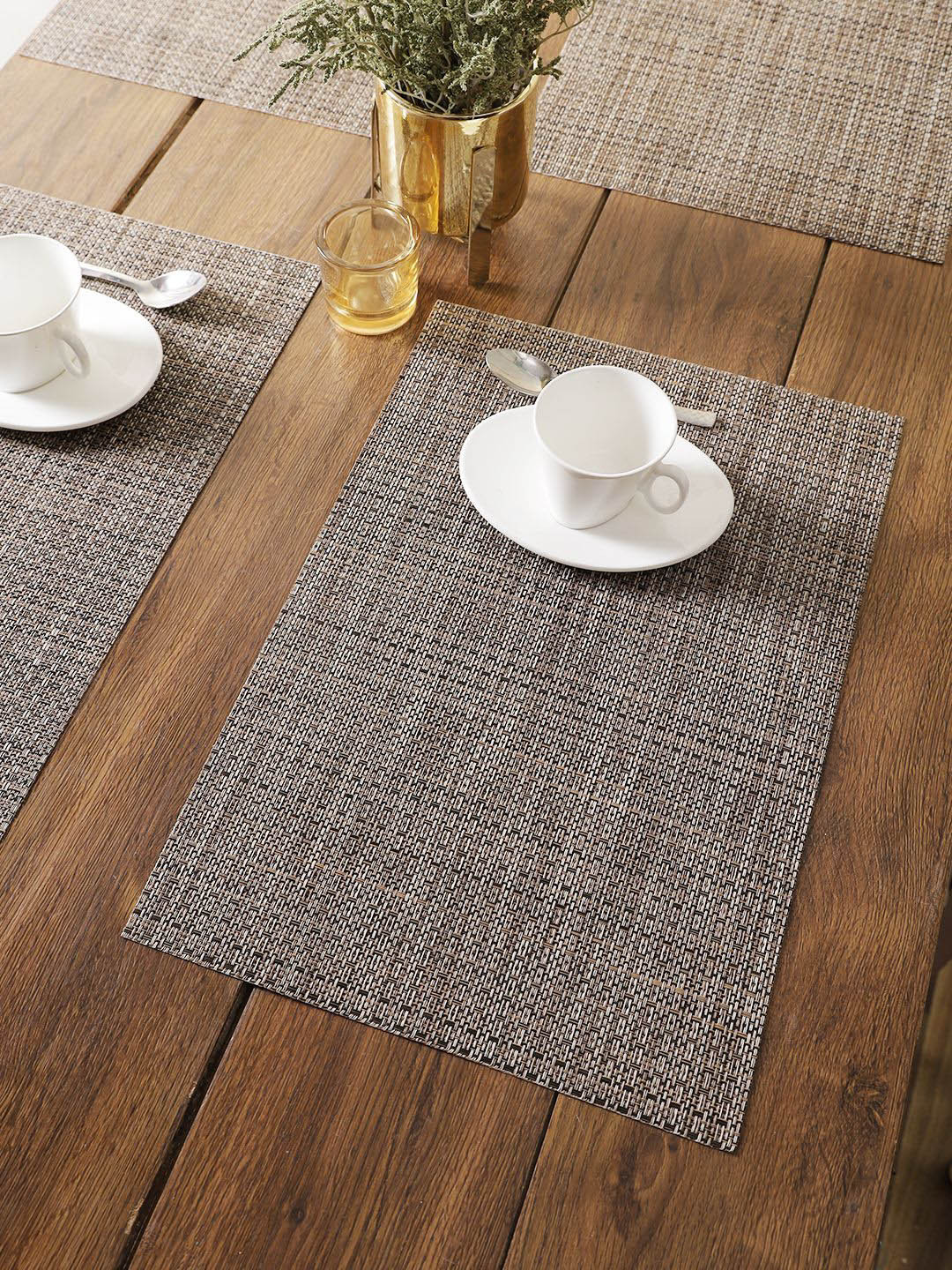 

BIANCA Brown & Multicoloured Set of 6 Table Placemats