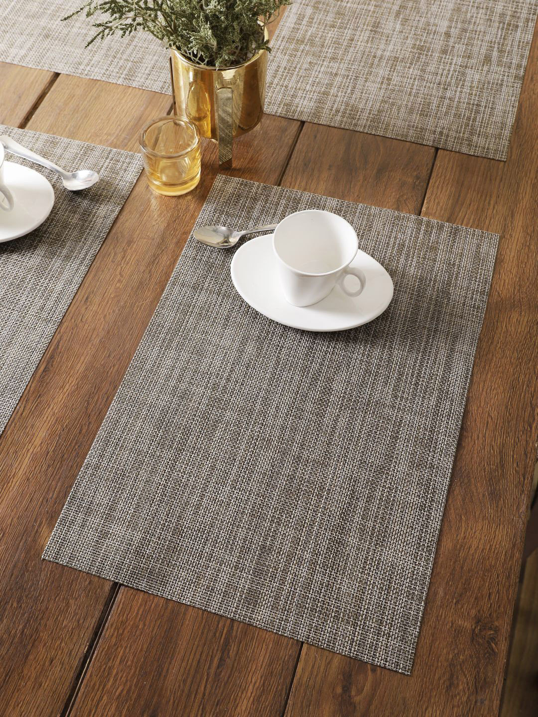 

BIANCA Set Of 6 Brown Woven Table Placemats
