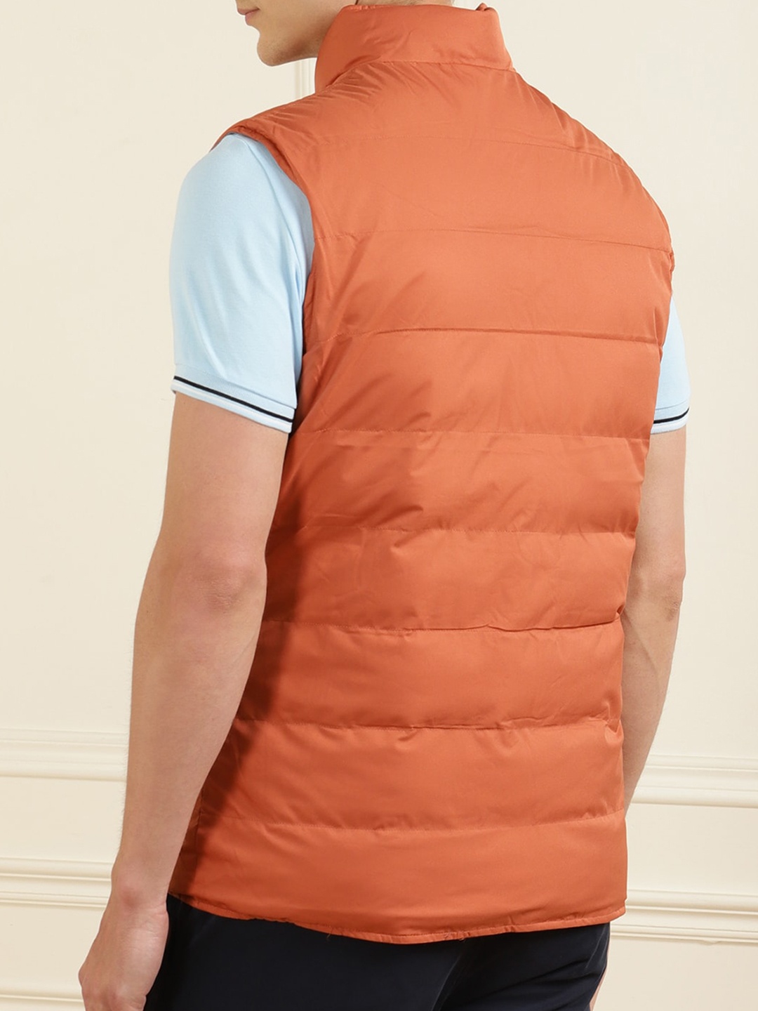 

HACKETT LONDON Men Brown Lightweight Longline Puffer Jacket