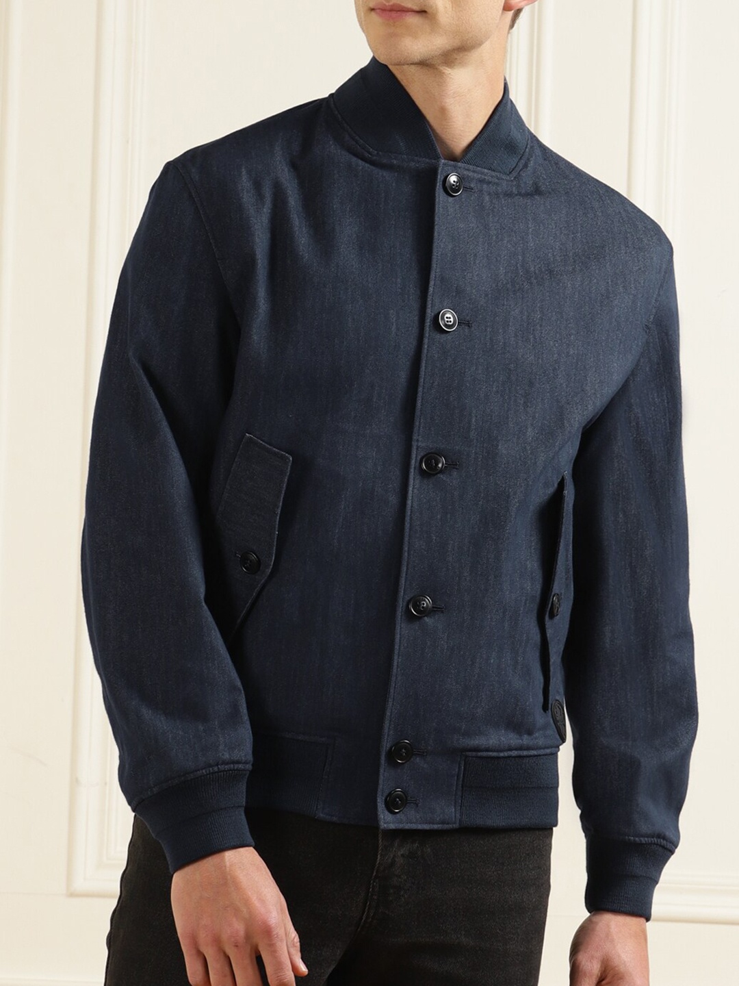 

Ted Baker Men Navy Blue Lightweight Bomber Jacket