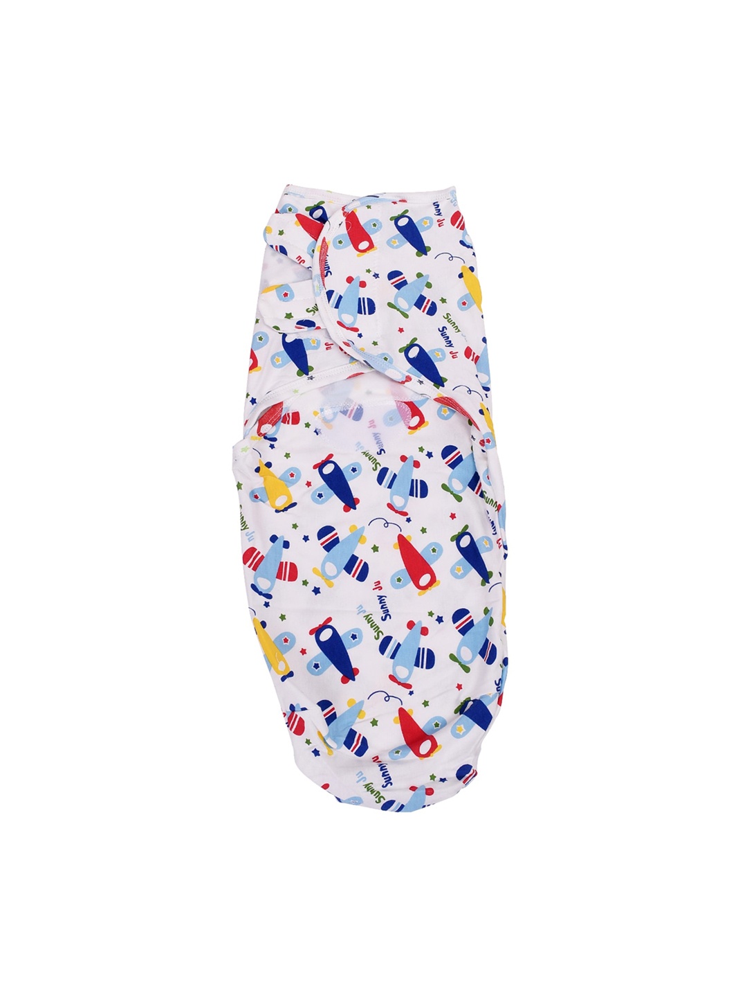 

Moms Home White Cotton Adjustable Infant Wrap Swaddle