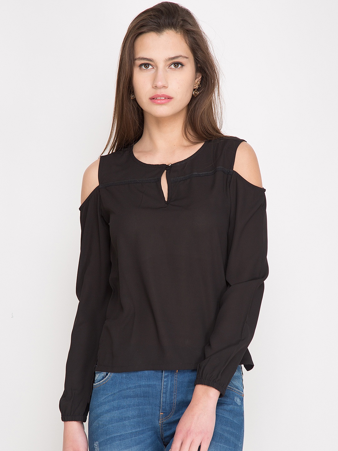

Tokyo Talkies Women Black Solid Top