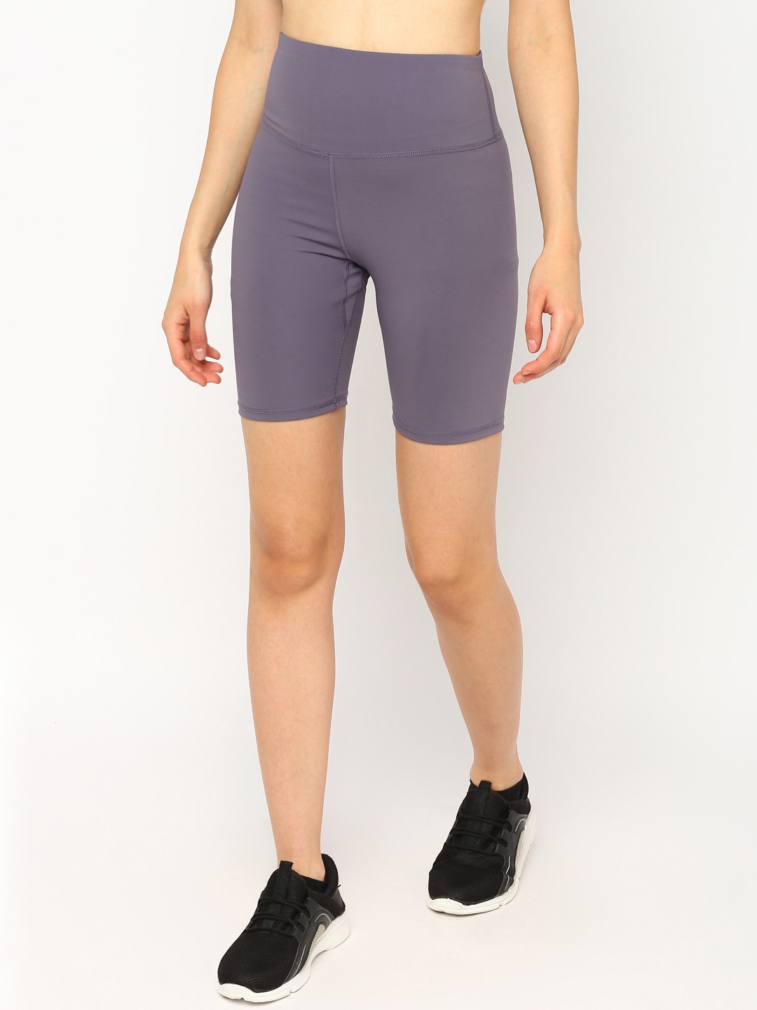 

JerfSports Women Purple Skinny Fit Sports Shorts
