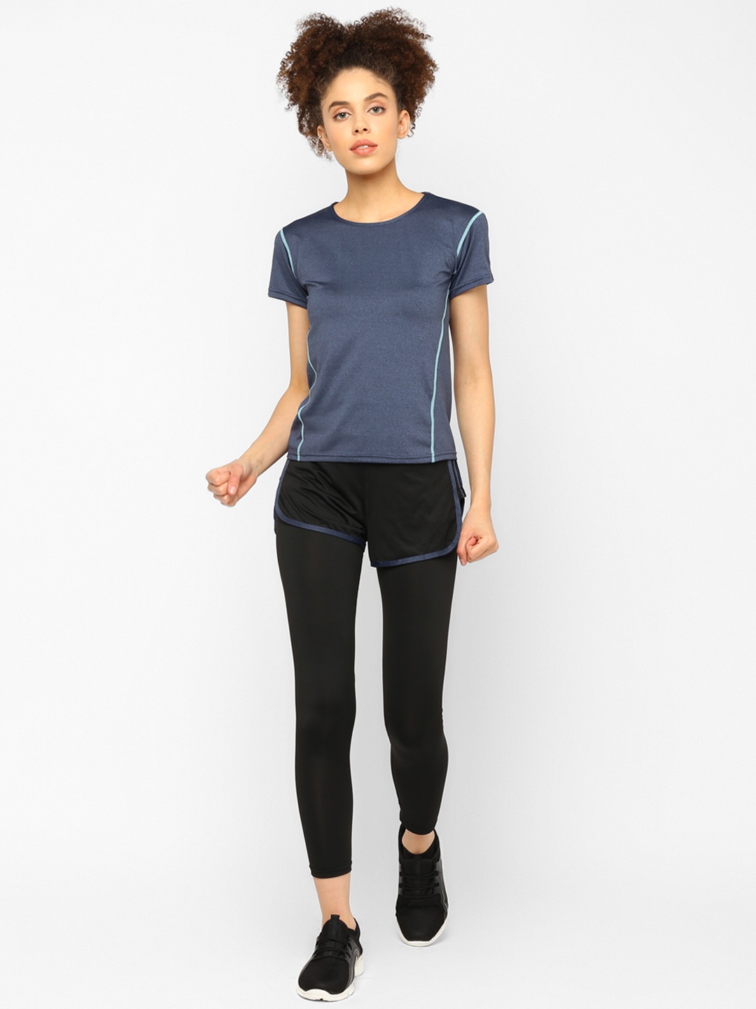 

JerfSports Women Green & Black Solid Tracksuit, Navy blue