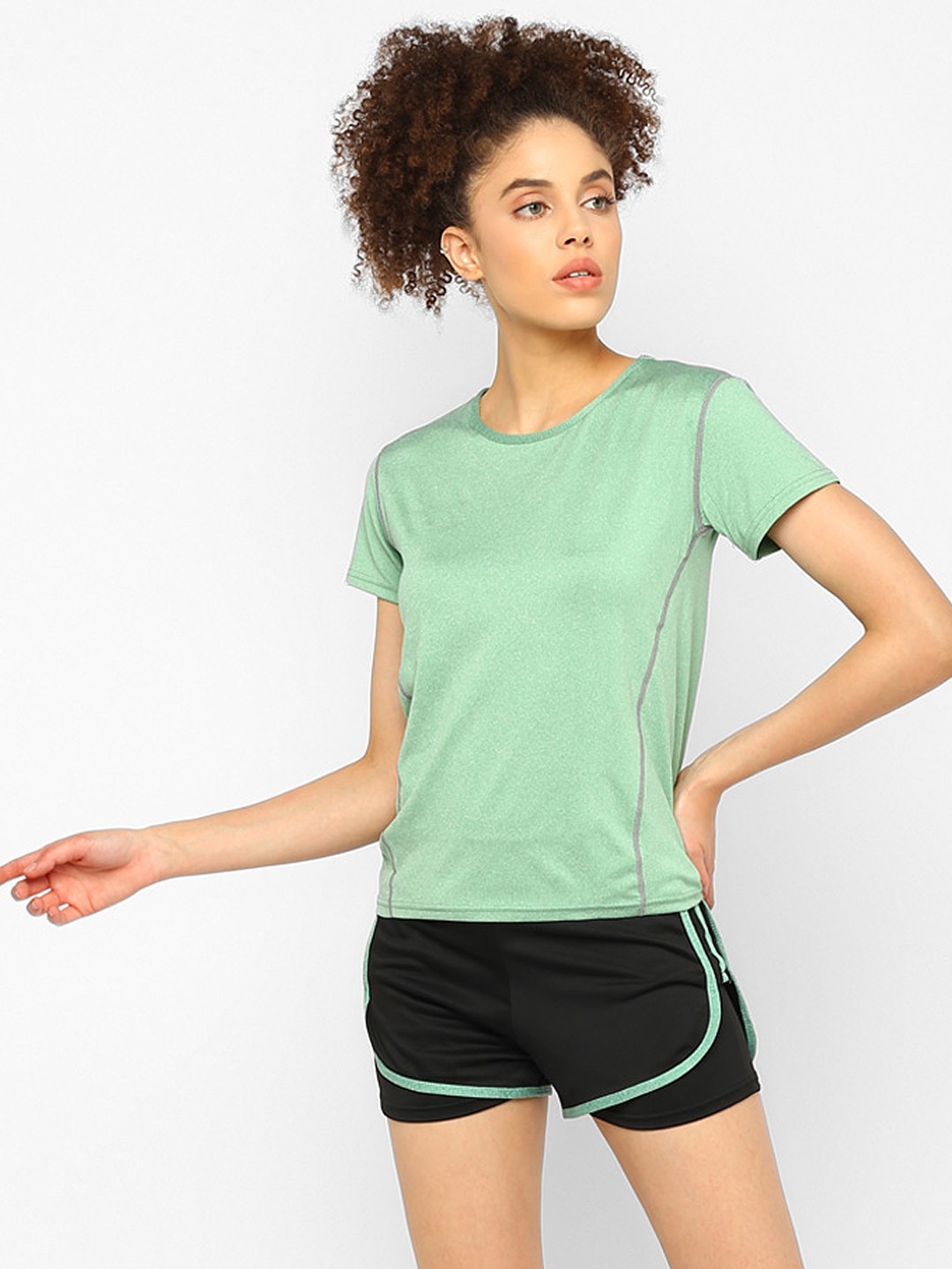 

JerfSports Women Green & Black Solid Tracksuit