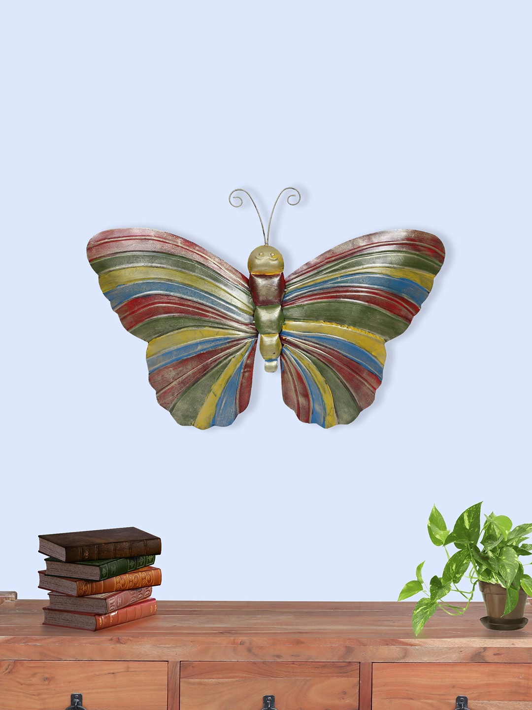 

vedas Metallic-Toned & Multi U-Ruhi Butterfly Wall Decor