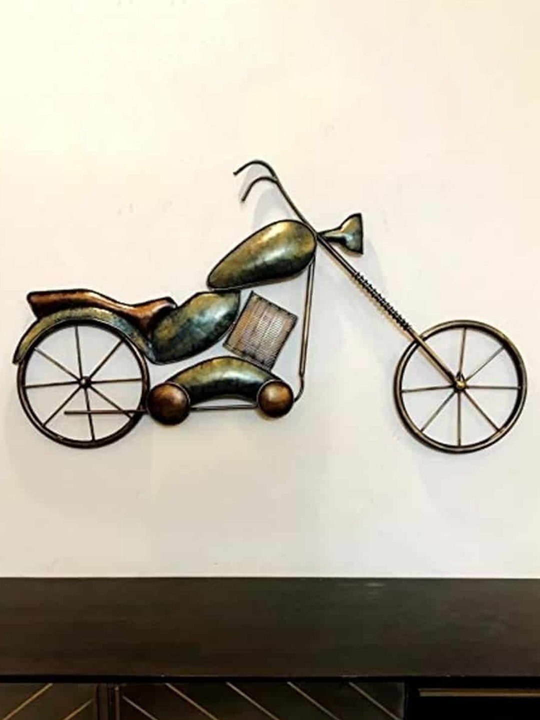 

vedas Metallic-Toned W-Morgan Bike Wall Decor