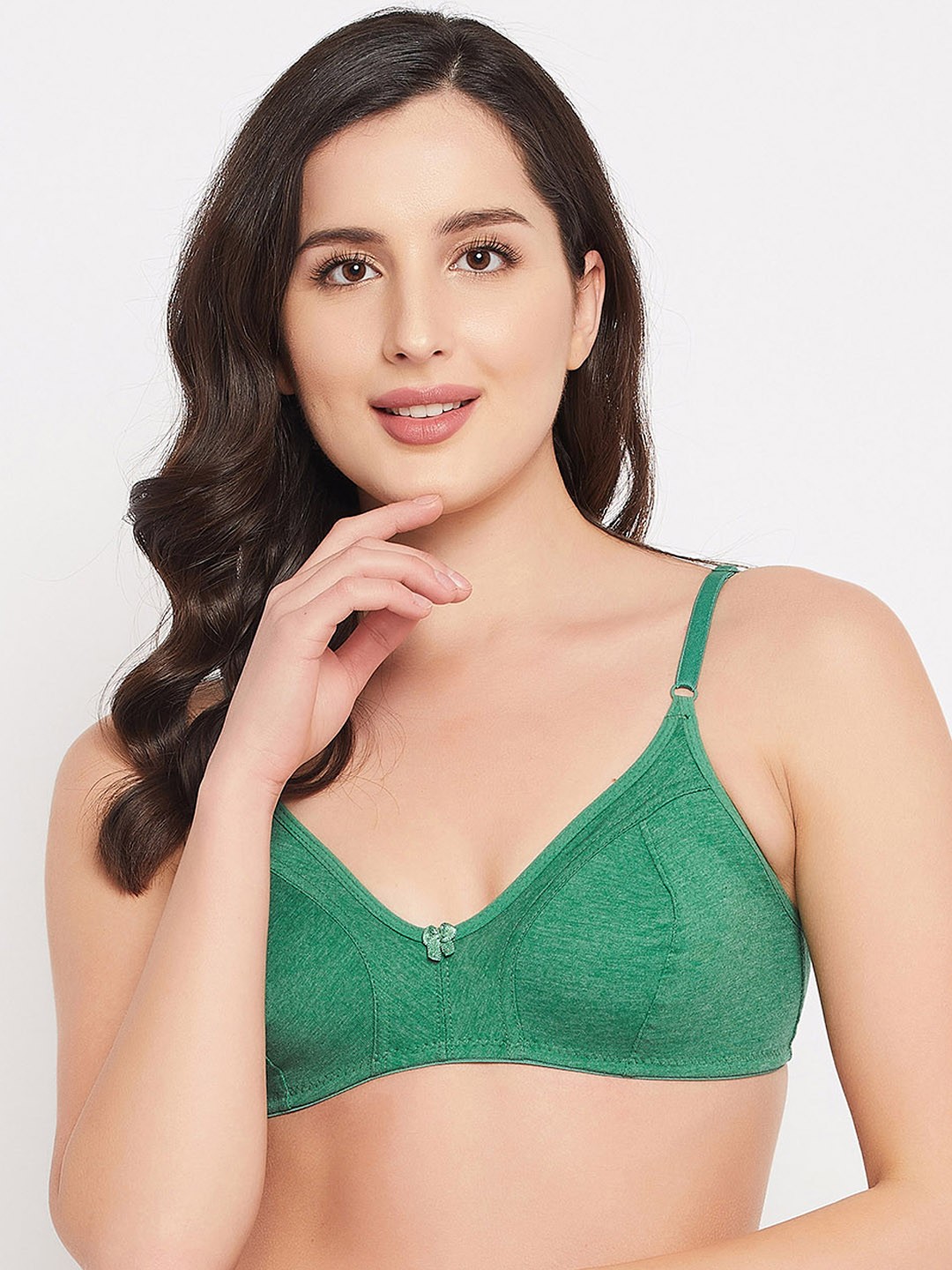 

Clovia Green Solid Non-Padded Everyday Bra