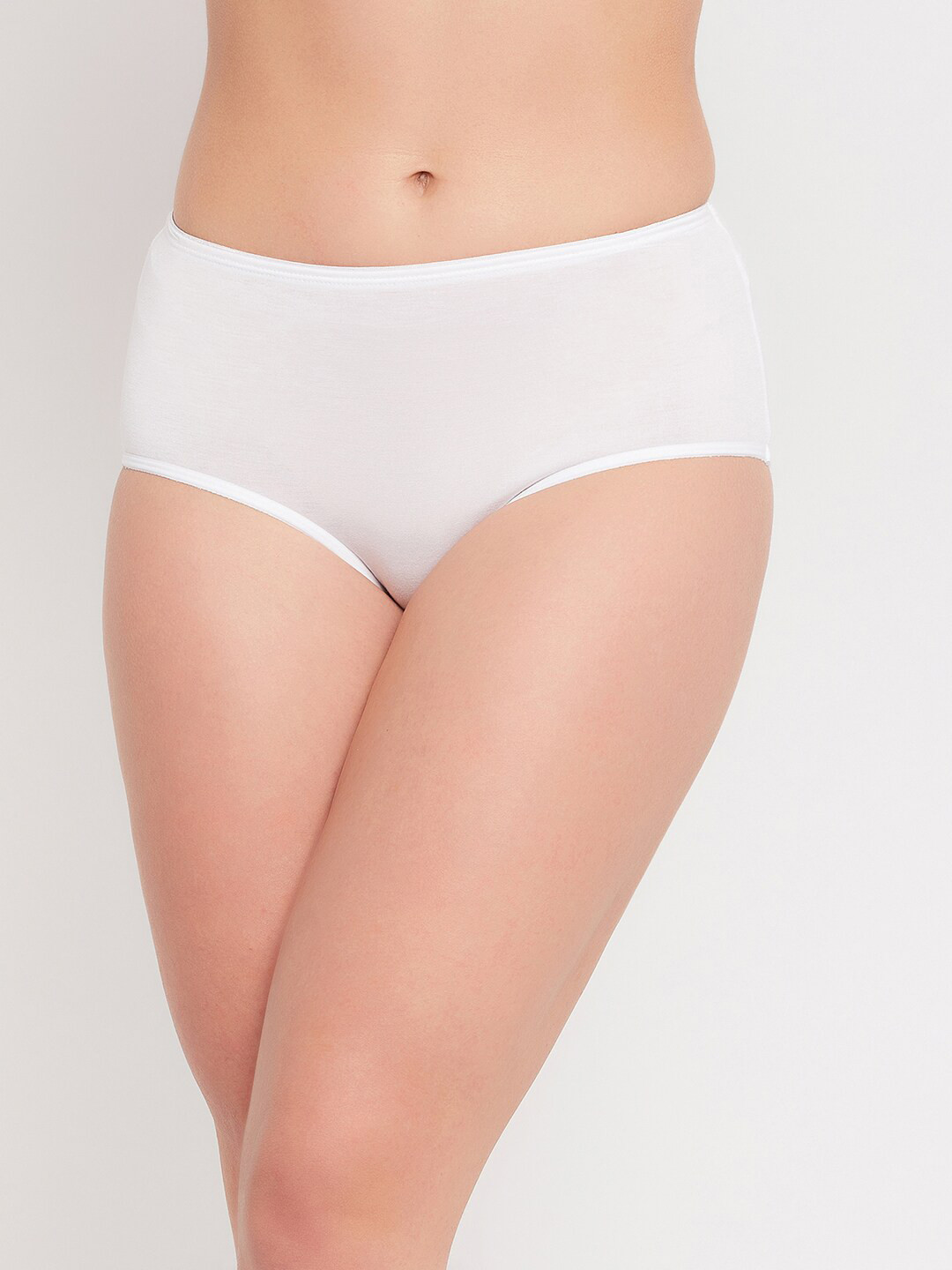 

Clovia Women White Solid Hipster Brief PN2580A183XL