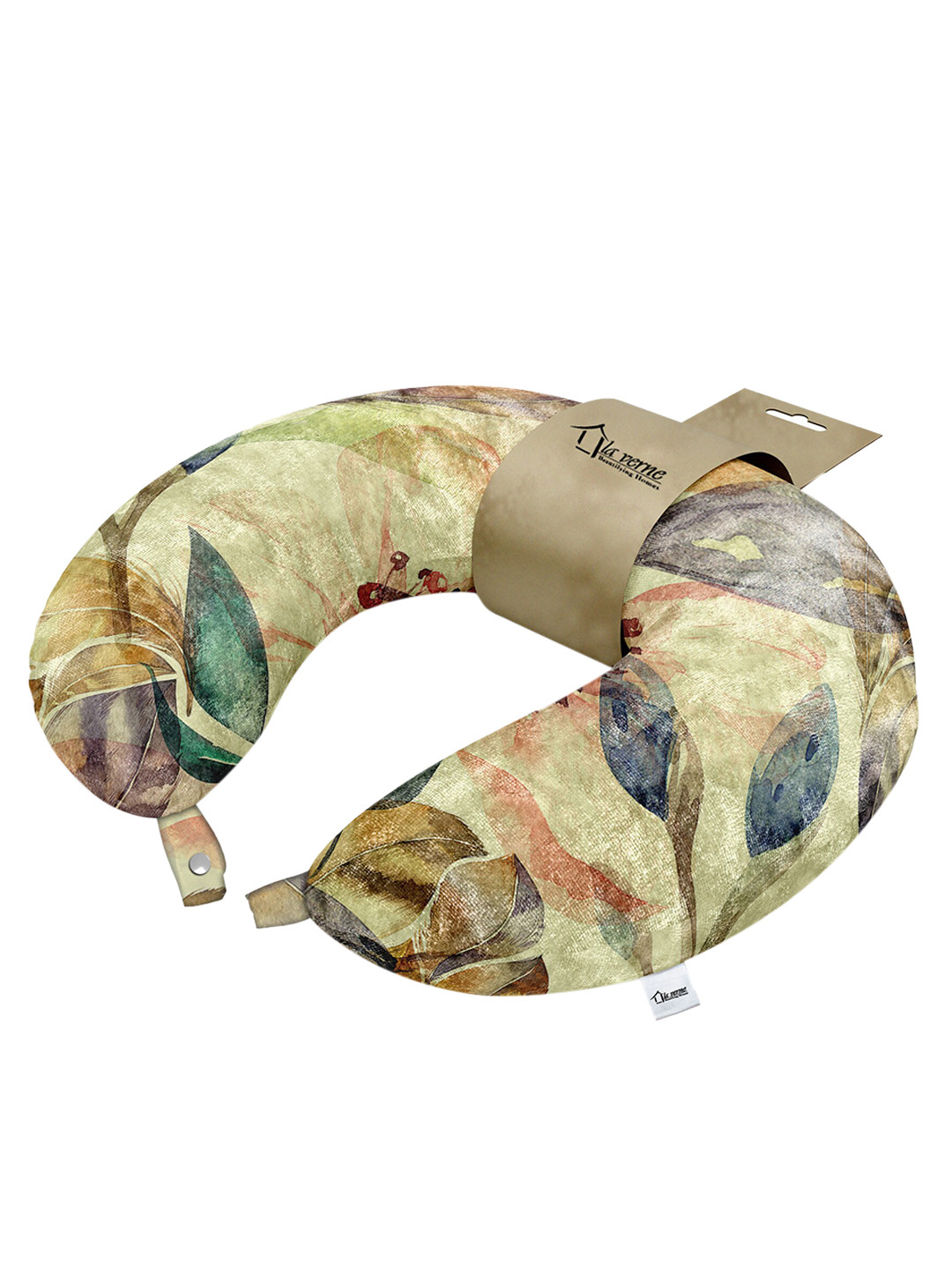 

LA VERNE Multicoloured Printed Travel Neck Pillow, Multi