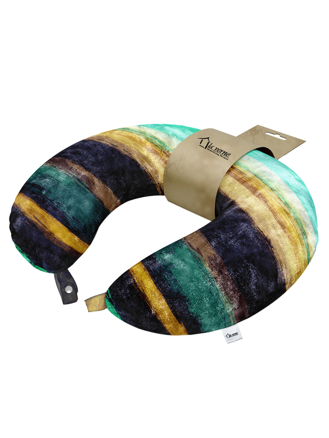 

LA VERNE Multicoloured Printed Travel Neck Pillow, Multi