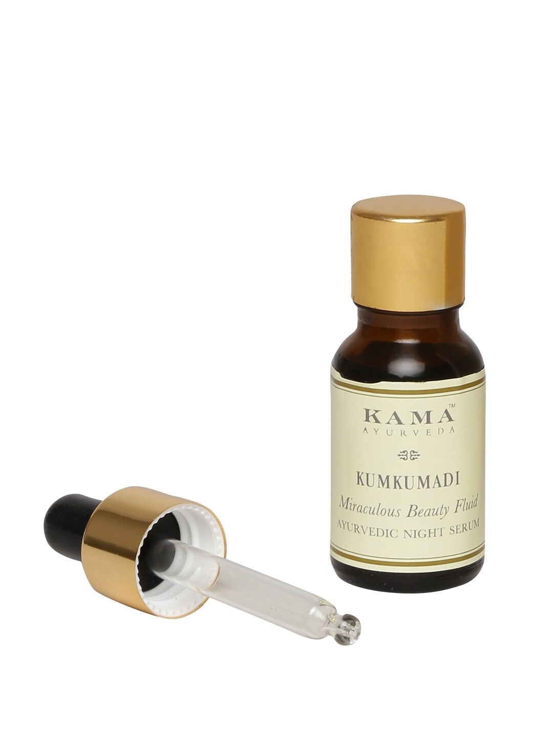 

KAMA AYURVEDA Sustainable Unisex Kumkumadi Miraculous Beauty Fluid Ayurvedic Night Serum, Cream