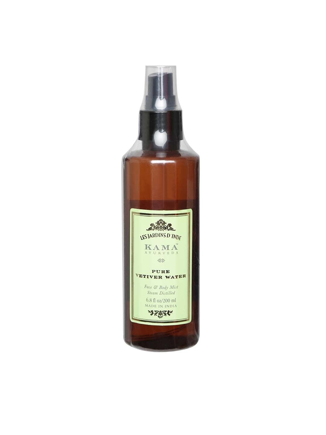 

KAMA AYURVEDA Sustainable Unisex Pure Vetiver Water Face Body Mist, Brown