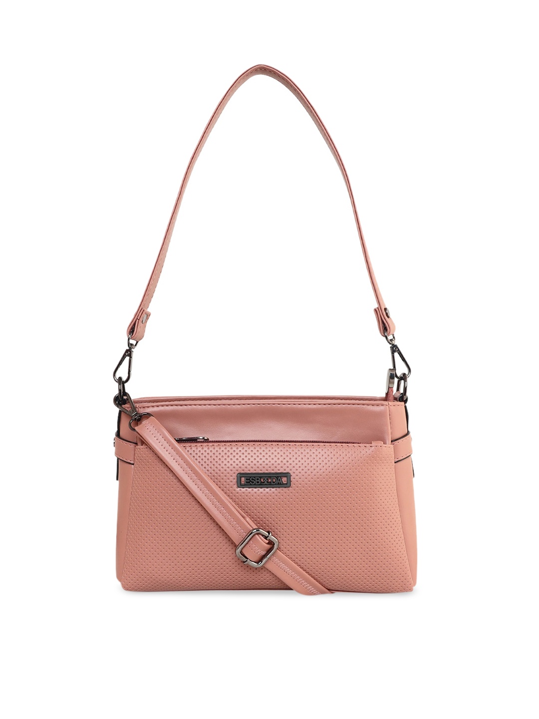 

ESBEDA Pink PU Structured Sling Bag