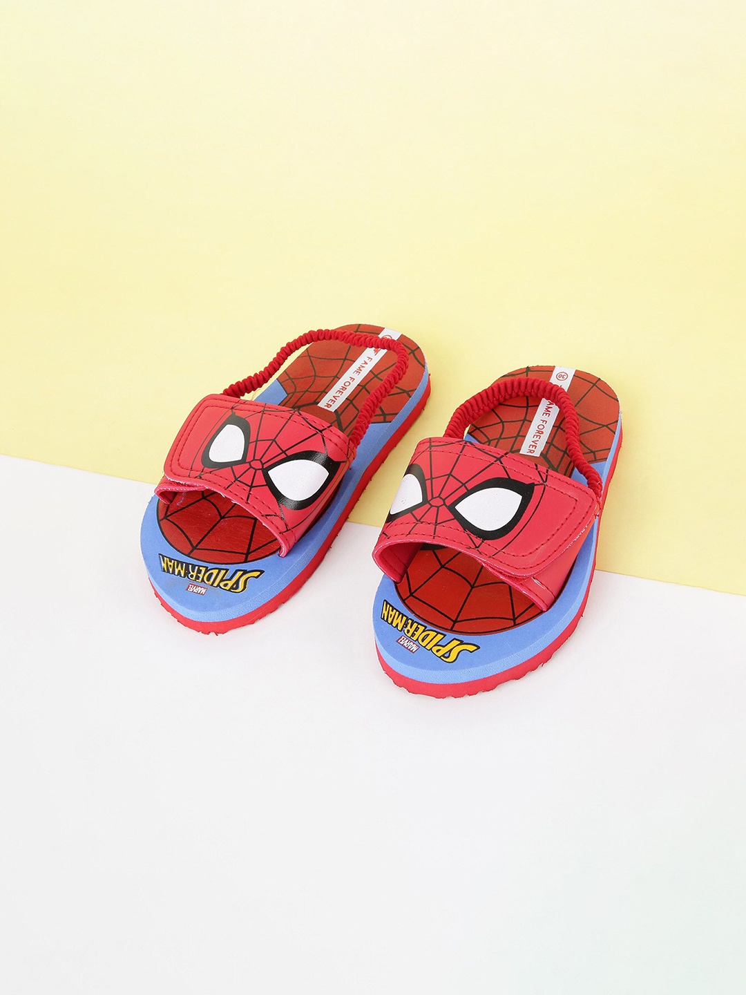 

Fame Forever by Lifestyle Boys Red & Blue Printed Rubber Sliders