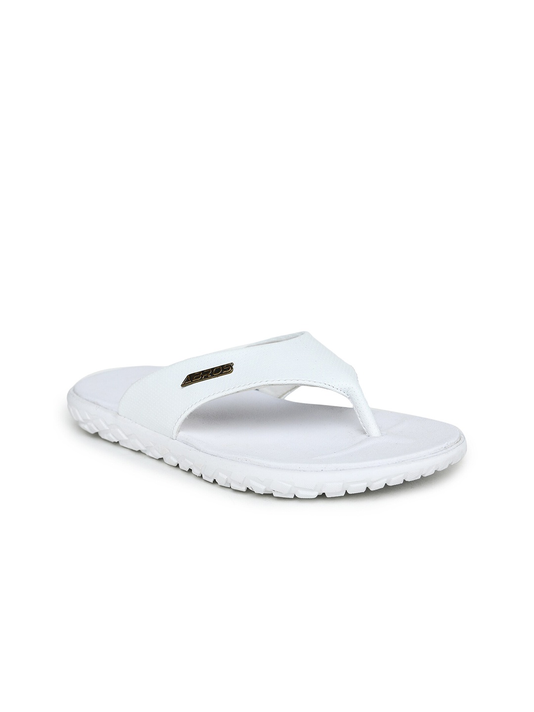 

ABROS Men White Room Slippers