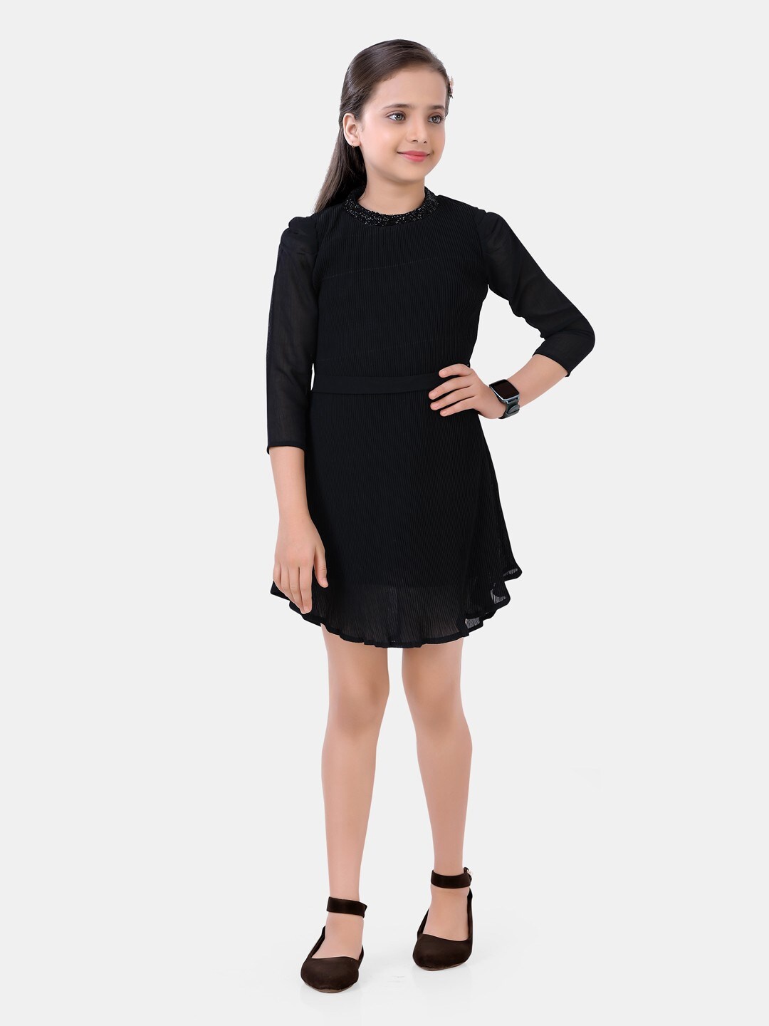 

POPLINS Black Dress