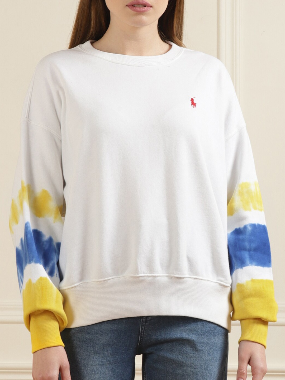 

Polo Ralph Lauren Women White Pure Cotton Sweatshirt