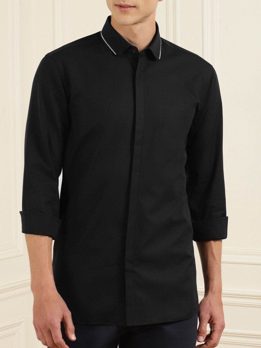 

HUGO Men Black Classic Casual Shirt