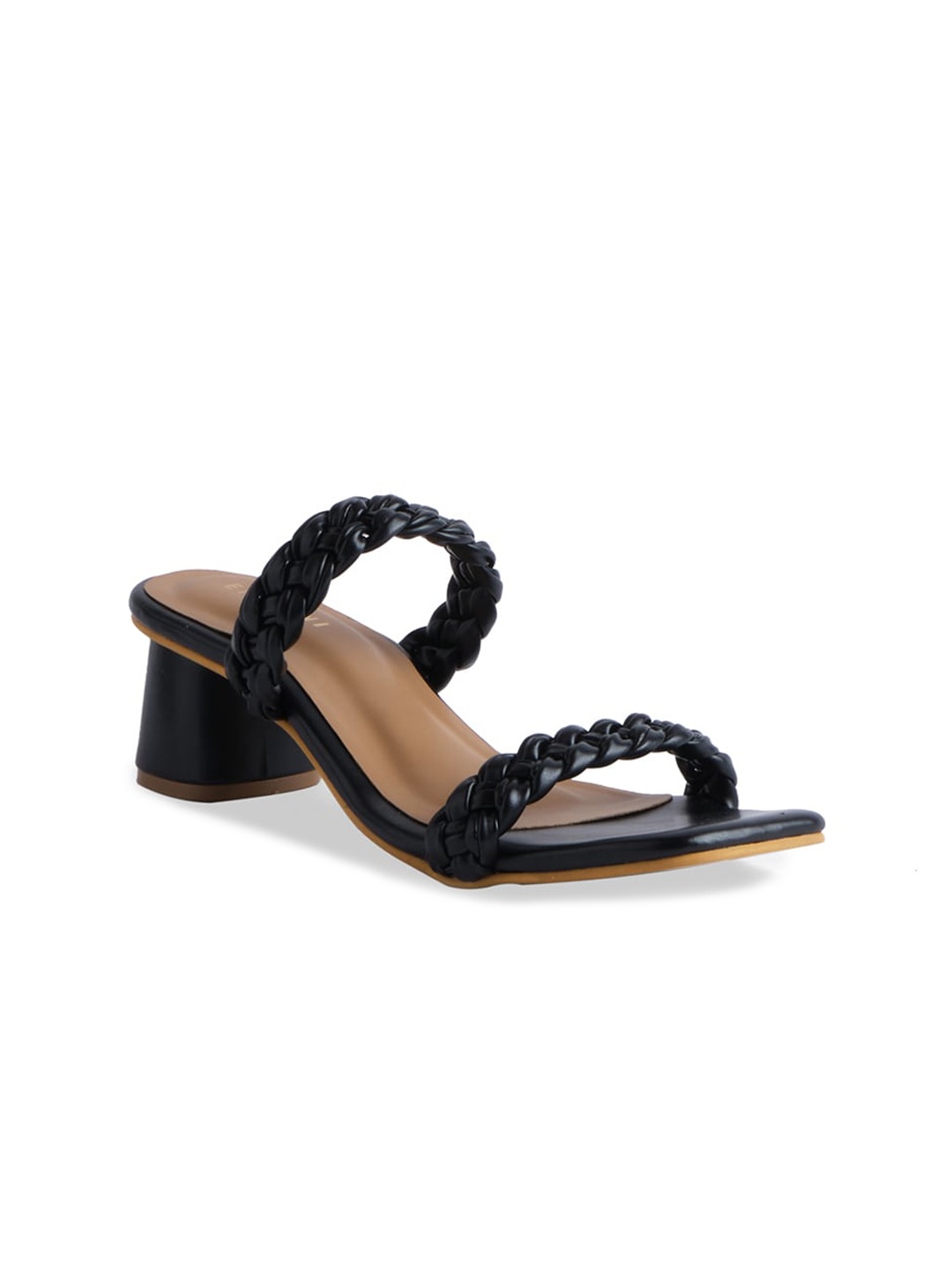 

ERIDANI Black Block Sandals