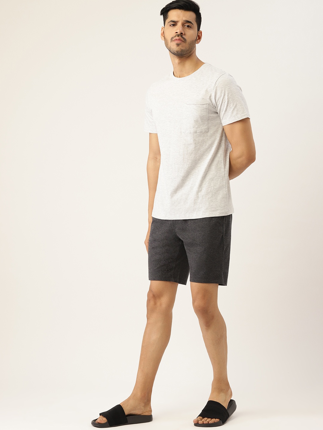 

ETC Men Charcoal Grey Lounge Shorts