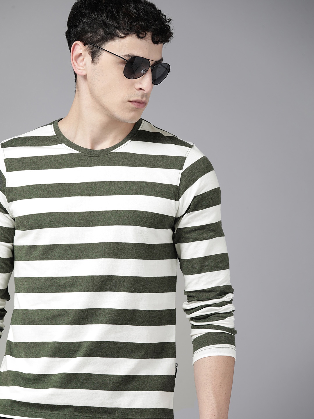

The Roadster Lifestyle Co. Striped T-shirt, White