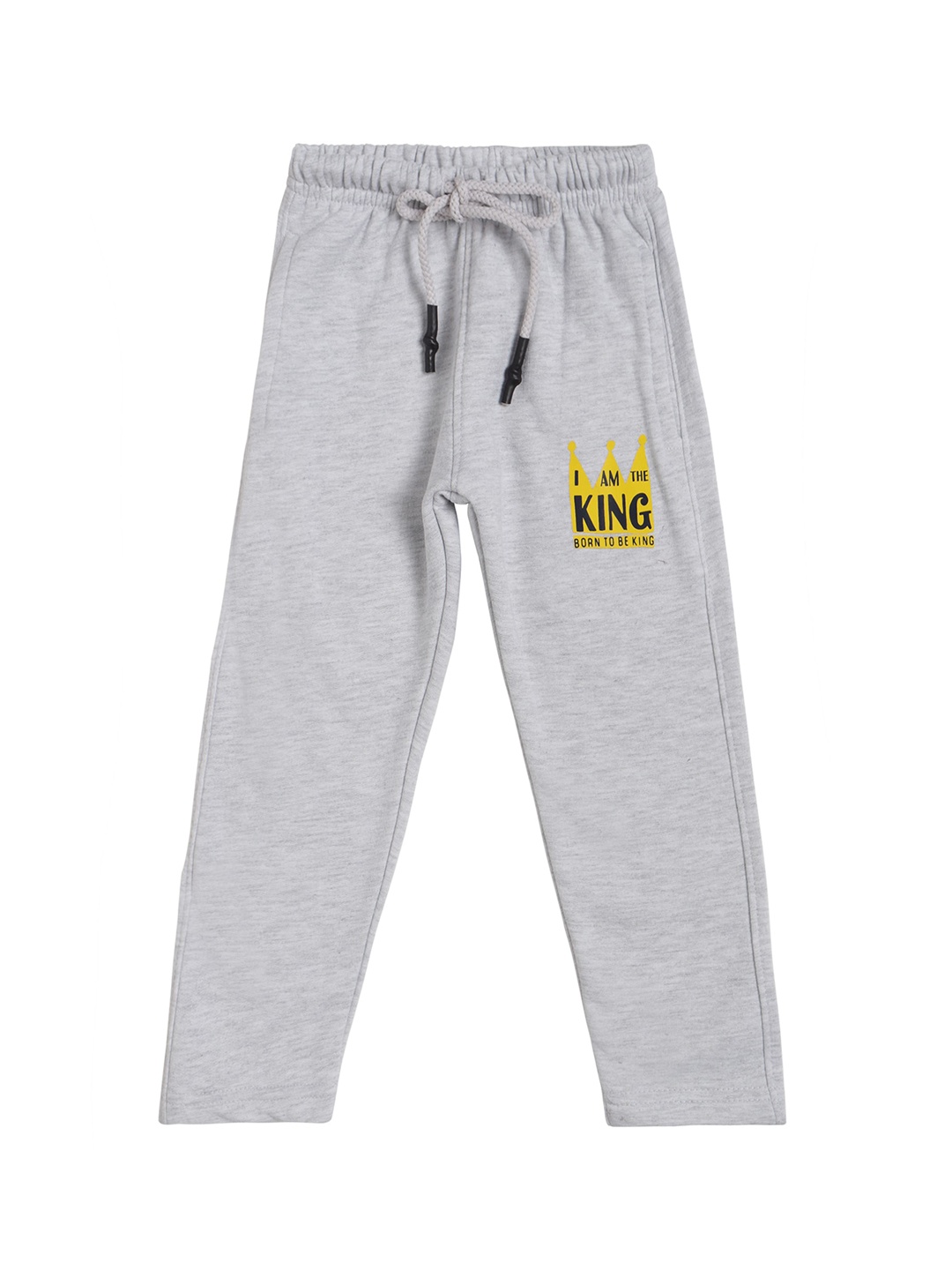 

DYCA Boys Grey Solid Regular-Fit Cotton Track Pants