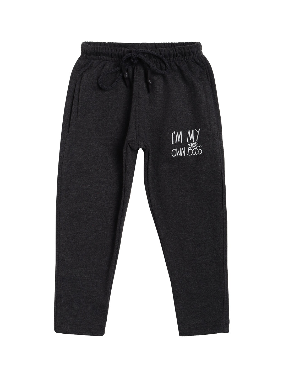 

DYCA Boys Black Printed Cotton Track Pants