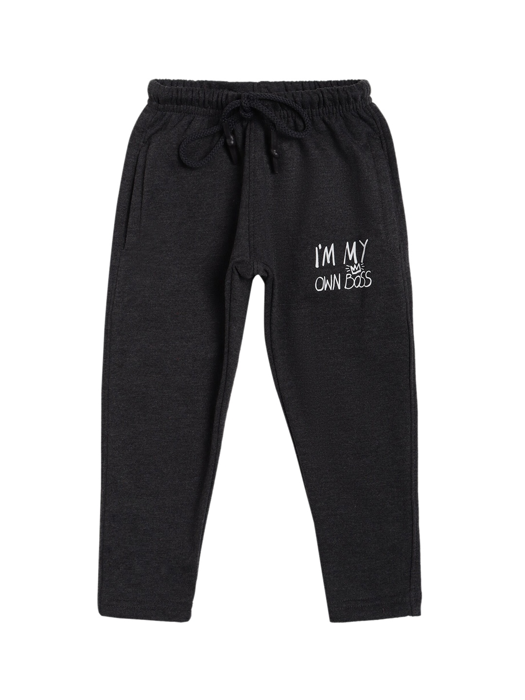 

DYCA Boys Grey Solid Regular-Fit Cotton Track Pants