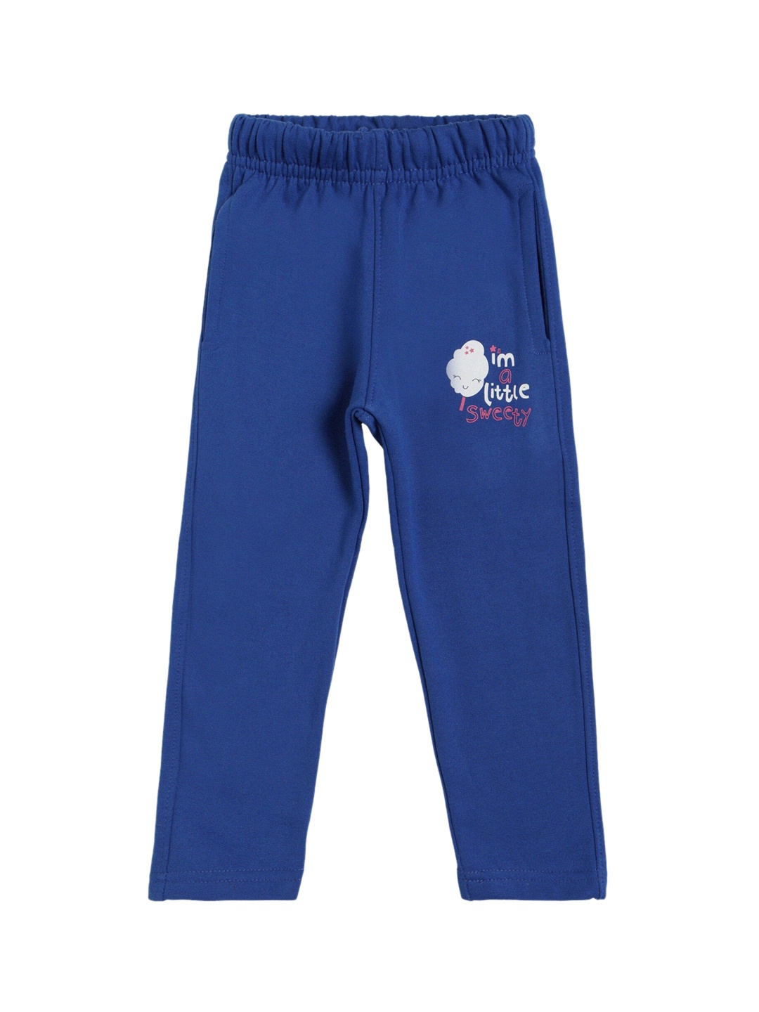 

DYCA Girls Blue Solid Cotton Track Pants